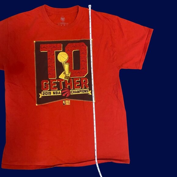 Toronto Raptors 2019 NBA Champions Graphic Tee | Size L | ’47 Brand - Picture 7 of 10